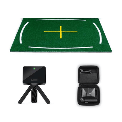 Golf Simulator Upgrade Bundle: Garmin Approach® R10 + Spornia Academy Commercial Mat